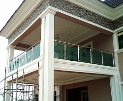 Glass burglary rail