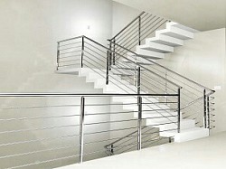 stairs and gallery railings
