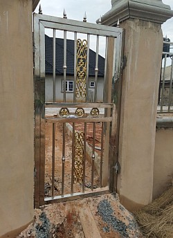 See through pedestrian gate